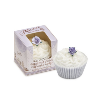 ROSE &amp; CO Cupcake Soap Sugared Violet Ruffle