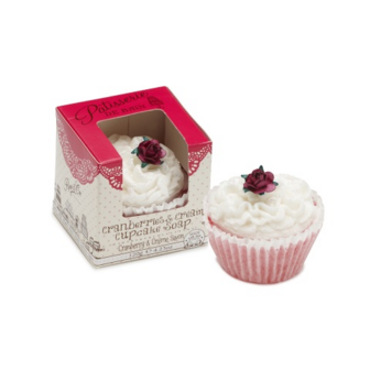 ROSE &amp; CO Cupcake Soap Cranberries &amp; Cream Ruffle